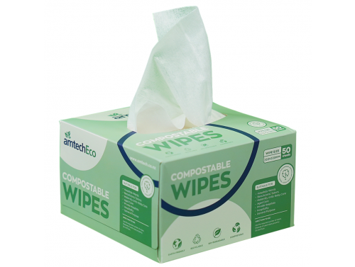 AMTECHECO COMPOSTABLE WIPE / BOX 50
