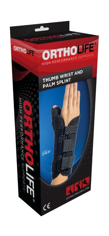 ORTHOLIFE COOLMOTION D-RING THUMB, WRIST AND PALM SPLINT photo