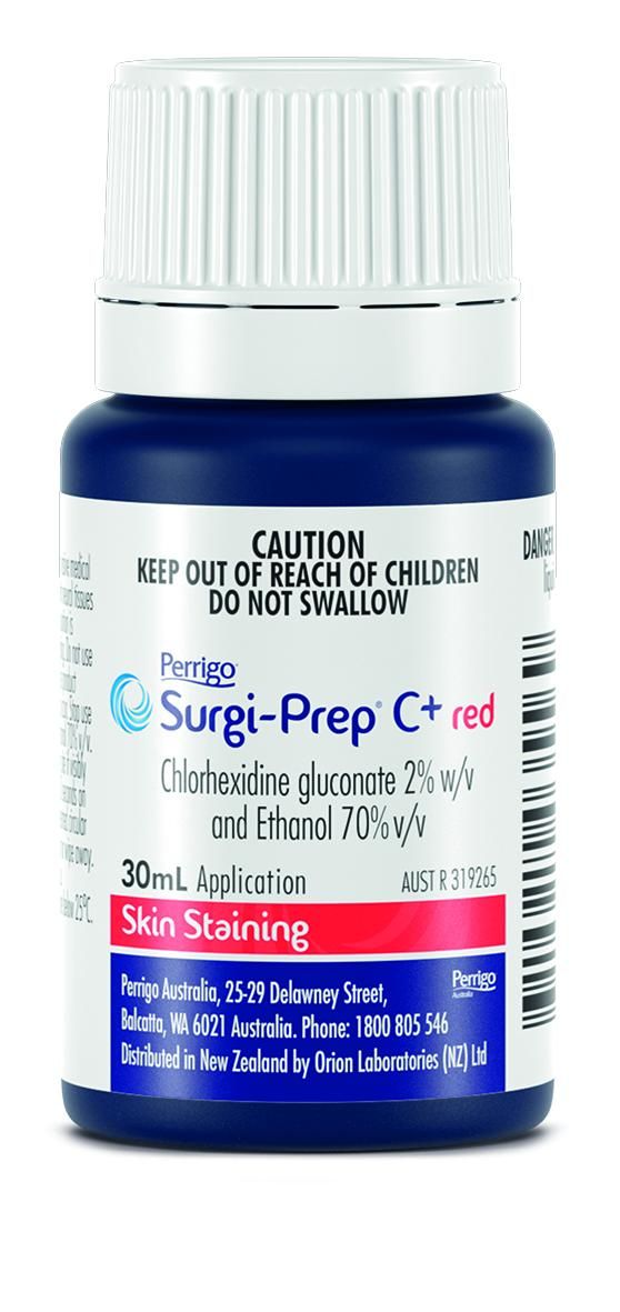 SURGI-PREP C+ RED CHLORHEXIDINE 2% & ETHANOL 70%  photo