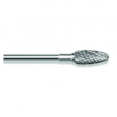 BUSCH CARBIDE MILLS MEDIUM X-TOOTHING / 6.0MM / FLAME SHAPE / EACH