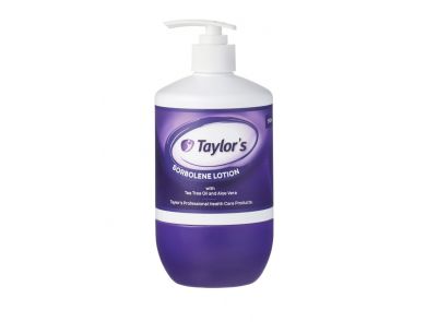TAYLOR'S SORBOLENE LOTION WITH TEA TREE OIL AND ALOE VERA / 500ML PUMP BOTTLE / EACH