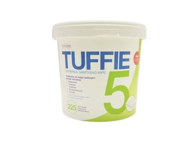 TUFFIE 5 DISINFECTANT WIPES / TUB 225