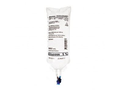 BAXTER VIAFLEX IV SOLUTIONS / 5% GLUCOSE / 1000ML